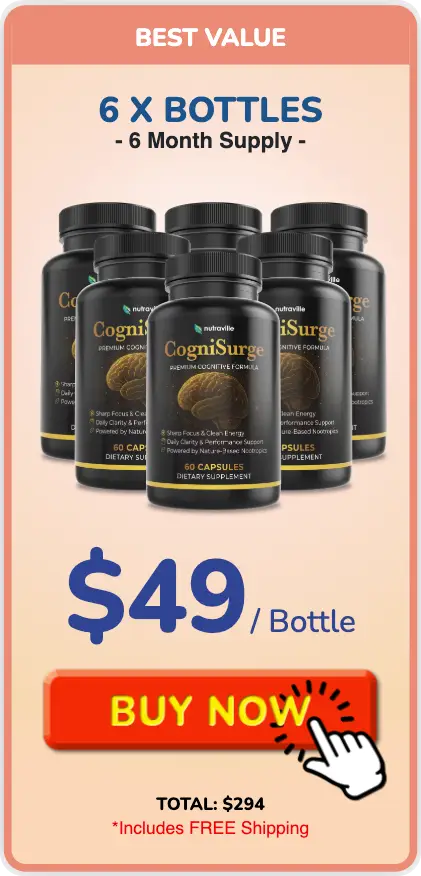 CogniSurge Buy 6 Bottles